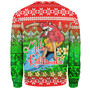 Hawaii Sweatshirt Santa Surfing Mele Kalikimaka Style