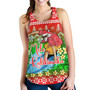 Hawaii Women Tank Santa Surfing Mele Kalikimaka Style