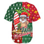 Hawaii Baseball Shirt Mele Kalikimaka Hawaii Christmas Patterns