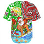 Hawaii Baseball Shirt Mele Kalikimaka & Hauoli Makahiki Hou Hawaiian Tatau Christmas