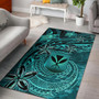 Hawaii Area Rug Kanaka Maoli Tropical Leaves Polynesian Pattern