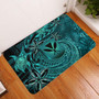 Hawaii Door Mat Kanaka Maoli Tropical Leaves Polynesian Pattern