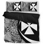 Wallis And Futuna Bedding Set Lauhala White Circle Style