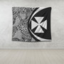 Wallis And Futuna Tapestry Lauhala White Circle Style