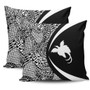 Papua New Guinea Pillow Cover Lauhala White Circle Style