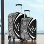 Kosrae Luggage Cover Lauhala White Circle Style