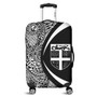 Fiji Luggage Cover Lauhala White Circle Style