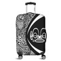 Marquesas Islands Luggage Cover Lauhala White Circle Style