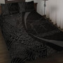 Tokelau Quilt Bed Set Lauhala Gray Circle Style