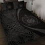 Samoa Quilt Bed Set Lauhala Gray Circle Style