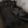 Wallis And Futuna Quilt Bed Set Lauhala Gray Circle Style