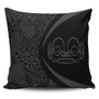 Marquesas Islands Pillow Cover Lauhala Gray Circle Style