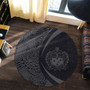 Samoa Round Rug Lauhala Gray Circle Style