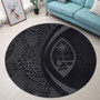 Guam Round Rug Lauhala Gray Circle Style