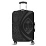 Guam Luggage Cover Lauhala Gray Circle Style