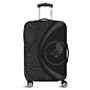 Yap State Luggage Cover Lauhala Gray Circle Style