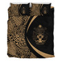 Solomon Islands Bedding Set Lauhala Gold Circle Style