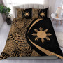 Philippines Filipinos Bedding Set Lauhala Gold Circle Style