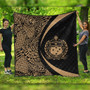 Samoa Premium Quilt Lauhala Gold Circle Style