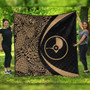 Yap State Premium Quilt Lauhala Gold Circle Style