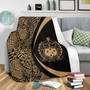Samoa Premium Blanket Lauhala Gold Circle Style