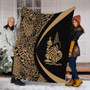 New Caledonia Premium Blanket Lauhala Gold Circle Style