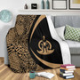 Vanuatu Premium Blanket Lauhala Gold Circle Style