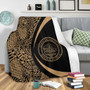 Palau Premium Blanket Lauhala Gold Circle Style