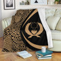 Pohnpei State Premium Blanket Lauhala Gold Circle Style