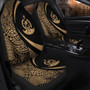 Vanuatu Car Seat Covers Lauhala Gold Circle Style