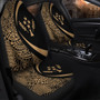 Kosrae Car Seat Covers Lauhala Gold Circle Style