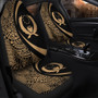 Pohnpei State Car Seat Covers Lauhala Gold Circle Style
