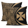 Wallis And Futuna Pillow Cover Lauhala Gold Circle Style