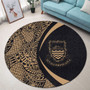 Tuvalu Round Rug Lauhala Gold Circle Style