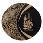 New Caledonia Round Rug Lauhala Gold Circle Style