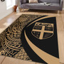 Fiji Area Rug Lauhala Gold Circle Style