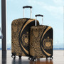 Samoa Luggage Cover Lauhala Gold Circle Style