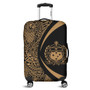 Samoa Luggage Cover Lauhala Gold Circle Style