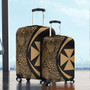 Wallis And Futuna Luggage Cover Lauhala Gold Circle Style