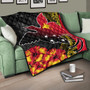 Papua New Guinea Premium Quilt Paradise Bird With Tribal Pattern