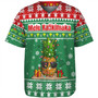 Hawaii Baseball Shirt Pineapple Christmas Tree Kanaka Maoli Pattern