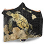 Hawaii Hooded Blanket Turtle Hibiscus Gold