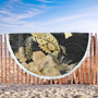 Hawaii Beach Blanket Turtle Hibiscus Gold