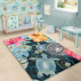 American Samoa Area Rug Turtle Tropical Beach