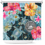 American Samoa Shower Curtain Turtle Tropical Beach