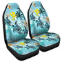 Hawaii Car Seat Covers Kanaka Maoli Turte Blue Hibiscus