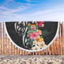 Fiji Beach Blanket Coat Of Arms Polynesian With Hibiscus