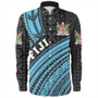 Fiji Long Sleeve Shirt Custom Melanesian Tattoo Simple