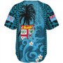 Fiji Baseball Shirt Bula Island Wave Tropical