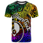 Yap Custom Personalised T-Shirt - Rainbow Polynesian Pattern 1